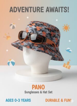 Kids Bucket Hat & Sunglasses Set – Adventure Ready Summer Style