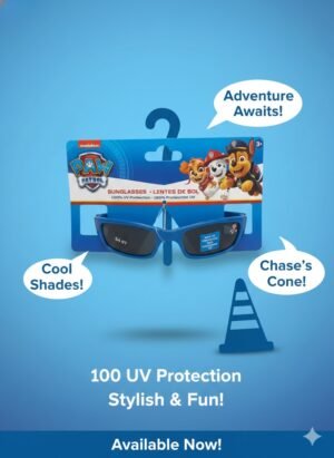 Fun and durable kids sunglasses with 100% UV protection, perfect for outdoor adventures and sunny days.