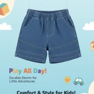 Toddler Denim Play Shorts – Durable & Comfy for All-Day Adventures