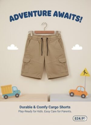 Toddler Cargo Shorts – Durable, Comfy & Adventure-Ready
