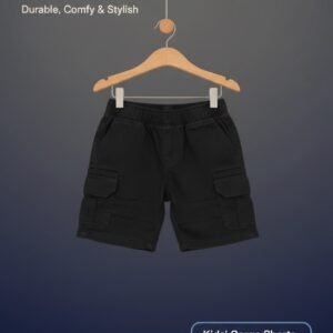 Toddler Black Cargo Shorts – Durable, Comfy & Stylish Playwear