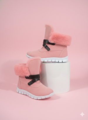 Cozy Pink Winter Boots for Women – Warm, Soft & Stylish