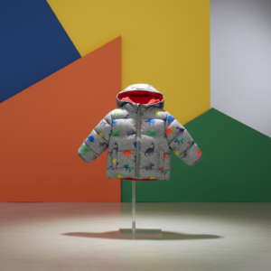 Toddler Dinosaur Puffer Jacket – Warm, Lightweight & Adventure-Ready