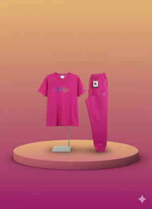 Women’s 2-Piece Outfit Set – Short Sleeve Top & Jogger Pants