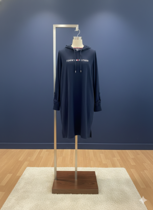 Tommy Hilfiger Women’s Hooded Dress – Casual Comfort & Modern Style
