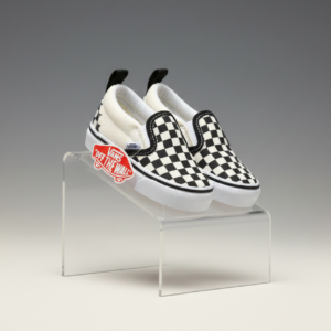Vans Toddler Classic Checkerboard Slip-On Shoes – Black & White