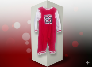 Toddler Basketball Romper – Red #23 One-Piece Outfit, Sporty & Comfortable