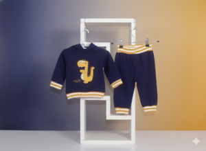 Toddler Boys Dinosaur Sweatshirt & Jogger Pants Set – Cozy Two-Piece Outfit