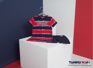 Toddler Boys Tommy-Style Stripe Tee & Shorts Set