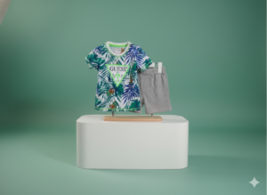 Guess Kids Tropical Logo Tee & Shorts Set – Summer Outfit