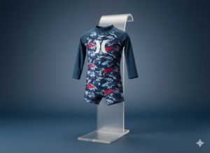 Toddler Boys Hurley Long-Sleeve Rash Guard Swimsuit – Camo Print