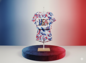 USA Tie-Dye Kids Two-Piece Outfit