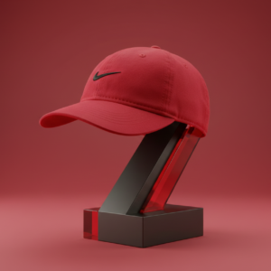Nike Red Unisex Adjustable Cap – Classic Swoosh Logo