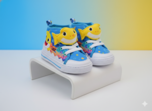Baby Shark High-Top Toddler Sneakers – Fun & Comfortable Everyday Shoes