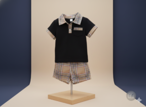 Toddler Boys Classic Polo & Plaid Shorts 2-Piece Outfit