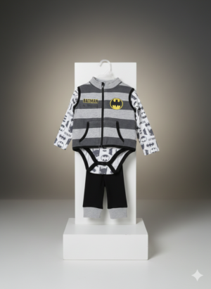 Toddler Superhero-Themed 3-Piece Outfit Set