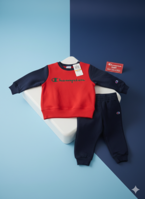 Champion Toddler 2-Piece Fleece Set – Red & Navy