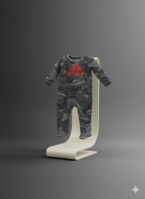 Adidas Baby Camo One-Piece Sleeper Set