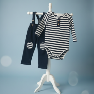 Baby Romper Set – Soft Cotton Two-Piece Outfit