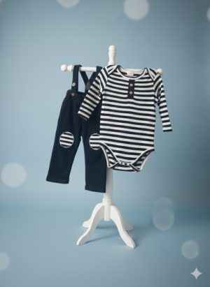 Baby Romper Set – Soft Cotton Two-Piece Outfit