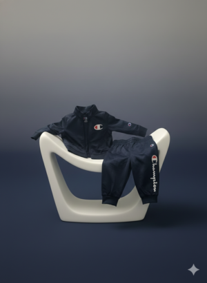 Champion Kids Navy Zip-Up Tracksuit Set