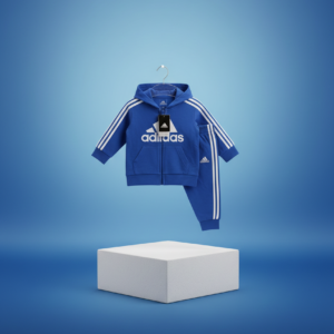 Adidas Toddler Zip-Up Tracksuit Set – Blue
