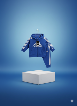 Adidas Toddler Zip-Up Tracksuit Set – Blue