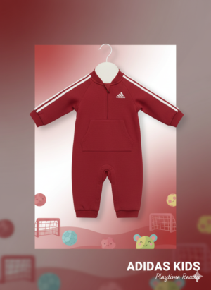 Adidas Baby Logo One-Piece Romper – Soft Cotton Infant Jumpsuit