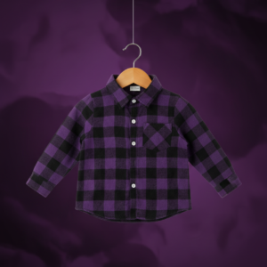 Toddler Purple Plaid Button-Up Shirt