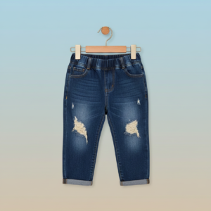 Kids Distressed Stretch Denim Jeans