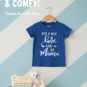 Just a Boy in Love With His Mama – Kids Graphic Tee