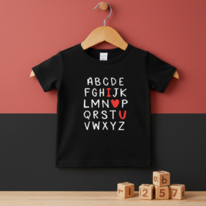 Kids Alphabet Love Graphic T-Shirt