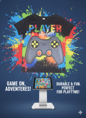 Player One Gamer Tee – Kids Graphic T-Shirt