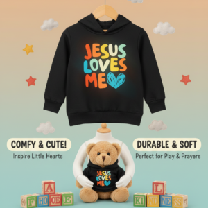 Kids “Jesus Loves Me” Hoodie