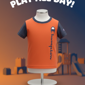 Champion Kids Orange Logo T-Shirt