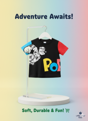 Kids Cartoon Graphic T-Shirt – Soft Cotton Everyday Play Tee