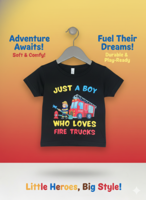 Fire Trucks, Adventure, Kids Playwear
