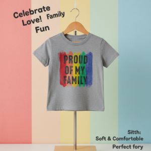 Proud of My Family Kids T-Shirt