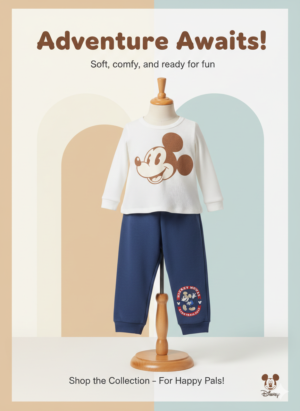 Mickey Mouse Toddler Lounge Set – Long Sleeve Top & Pants