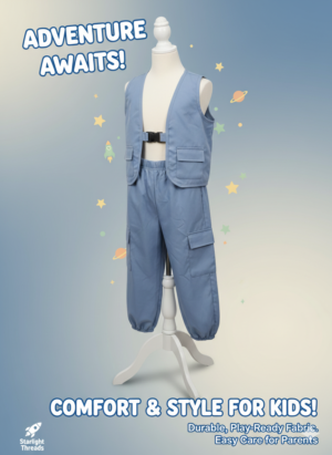 Kids Adventure Utility Vest & Cargo Pants Set