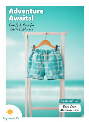 Toddler Tie-Dye Cotton Shorts