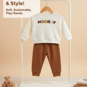Hooray Toddler Lounge Set – Sweatshirt & Pants