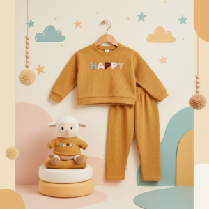 Toddler “HAPPY” Two-Piece Lounge Set
