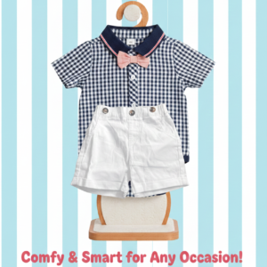Baby Boys Smart Shirt & Shorts Outfit Set