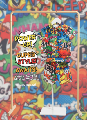 Kids Super Style Graphic Shirt & Shorts Set