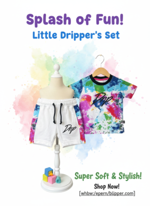 Little Dripper Tie-Dye T-Shirt & Shorts Set