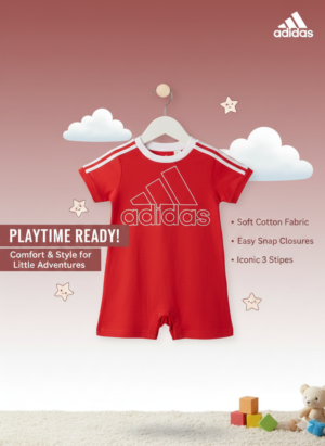 Adidas Baby Short Sleeve Romper
