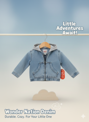 Baby Hooded Denim Jacket
