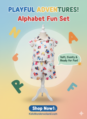 Kids Alphabet Fun T-Shirt & Shorts Set