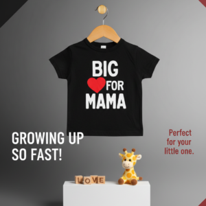 Kids Big Heart for Mama Graphic T-Shirt